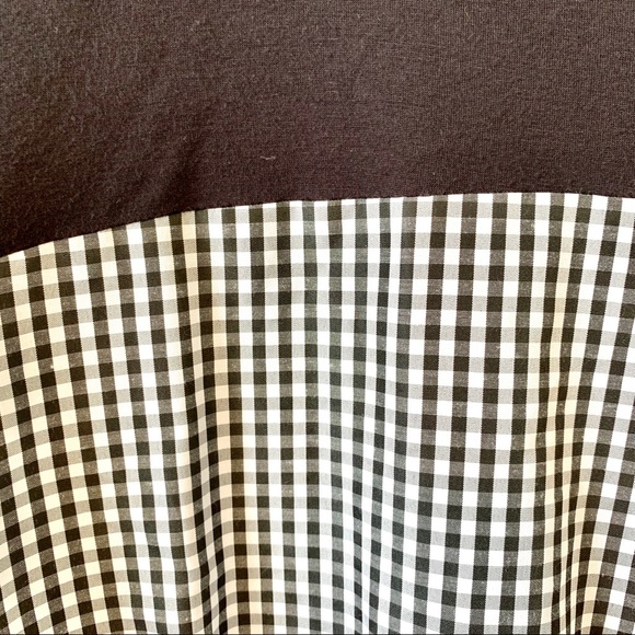 AGB Gingham Mixed Media Blouse—SZ. Small - Picture 10 of 11